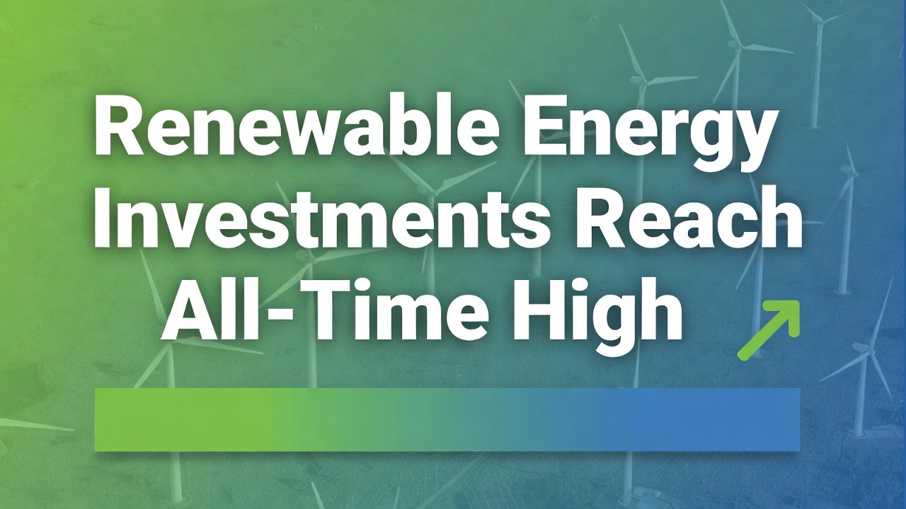Renewable Energy Investments Reach All-Time High in 2026