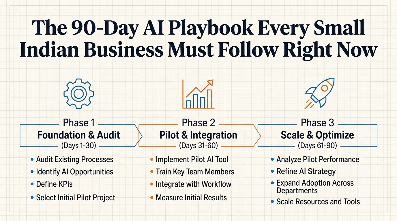 The 90-Day AI Adoption Roadmap Every Indian SME Needs Right Now