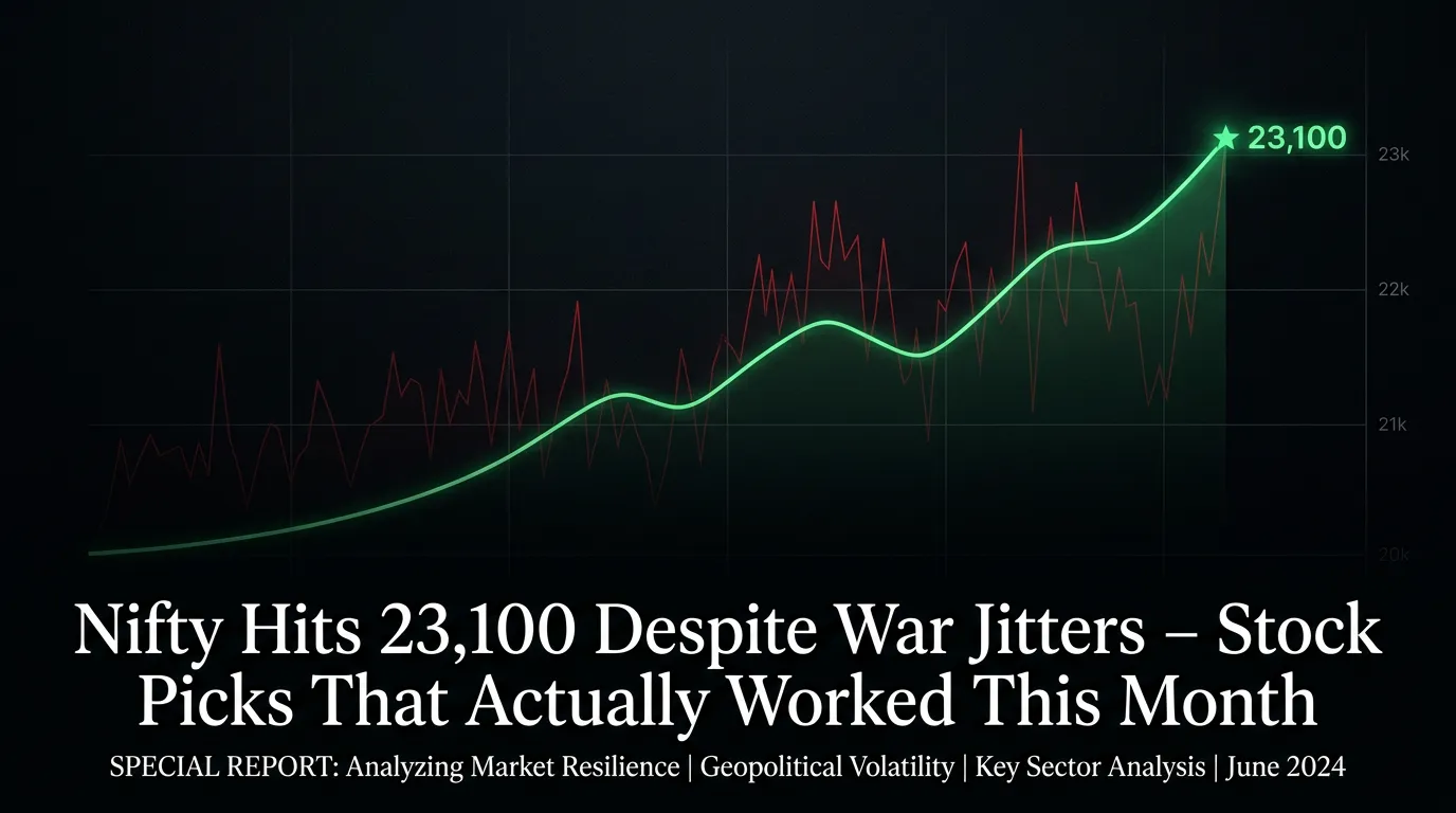 Nifty Hits 23,100 Despite War Jitters – Stock Picks That Actually Worked This Month