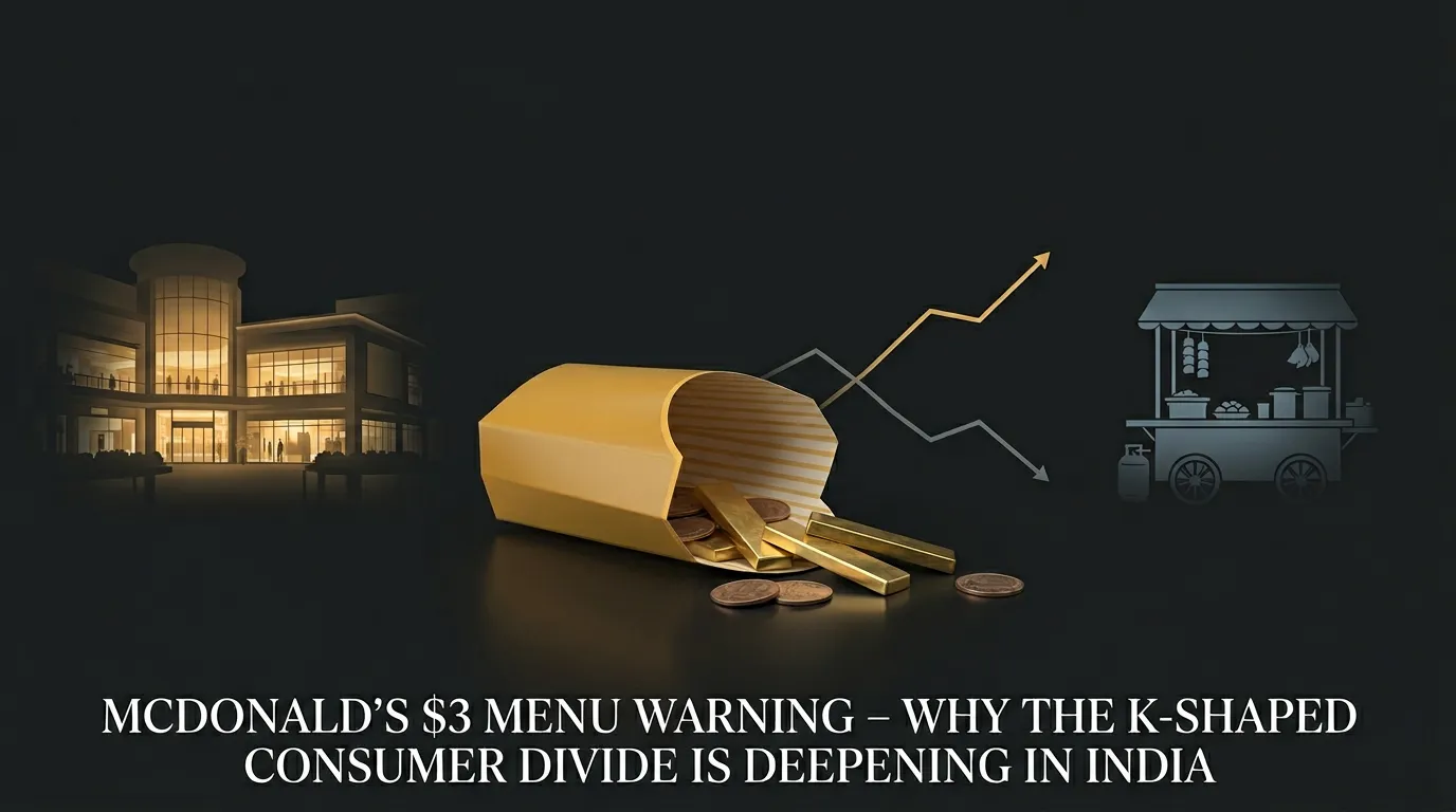 McDonald’s $3 Menu Warning – Why the K-Shaped Consumer Divide Is Deepening in India