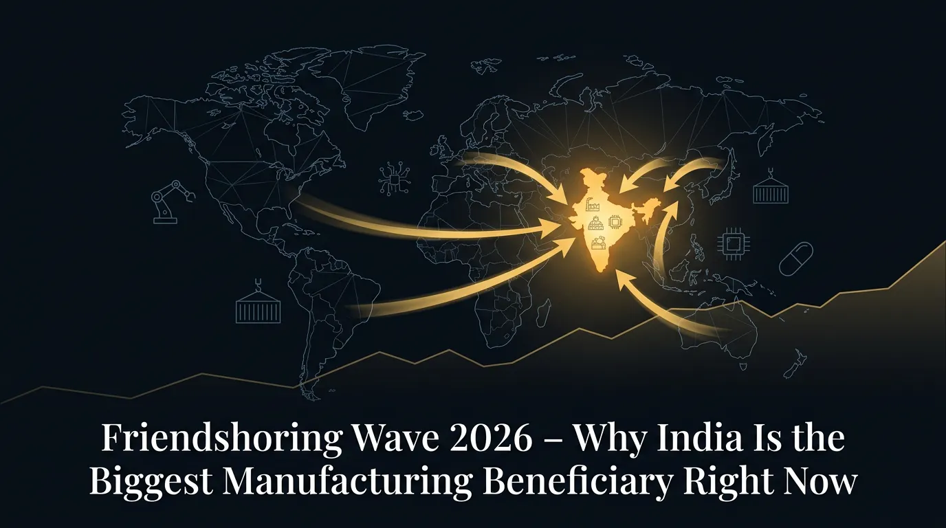 Friendshoring Wave 2026 – Why India Is the Biggest Manufacturing Beneficiary Right Now