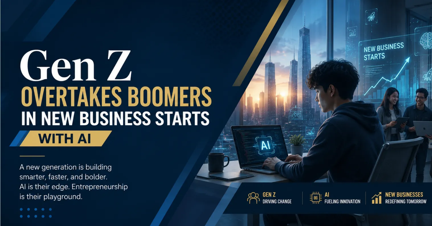 Gen Z Overtakes Boomers in New Business Starts with AI