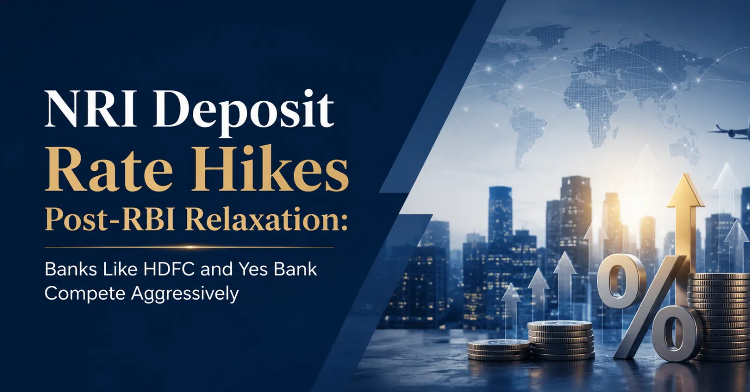NRI Deposit Rate Hikes Post-RBI Relaxation: Banks Like HDFC and Yes Bank Compete Aggressively