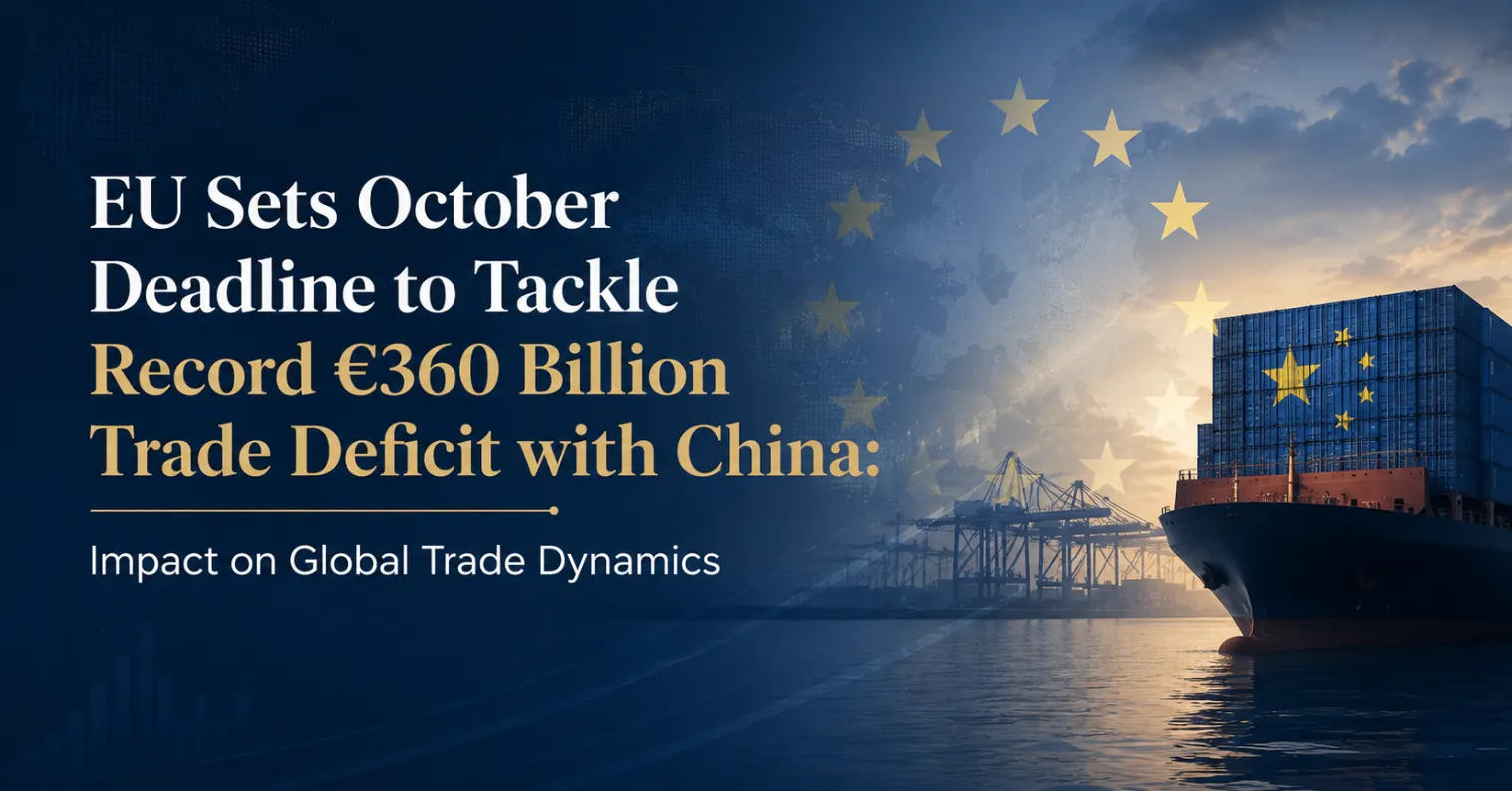 EU Sets October Deadline to Tackle Record €360 Billion Trade Deficit with China: Impact on Global Trade Dynamics